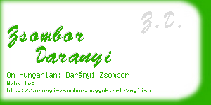 zsombor daranyi business card